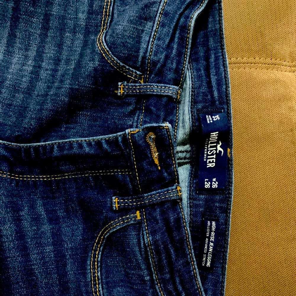 3 short hollister high rise jean leggings